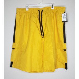 Southpole Men's Standard Swim Trunks, Quick Dry Beach Board Yellow 5XB
